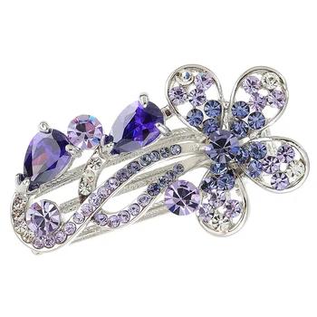 purple Vintage Barrettes Hair Clip Women Lady Crystal Butterfly Flower Hairpins Headwear Flowers Hair Accessories
purple Vintage Barrettes Hair Clip Women Lady Crystal Butterfly Flower Hairpins Headwear Flowers Hair Accessories
