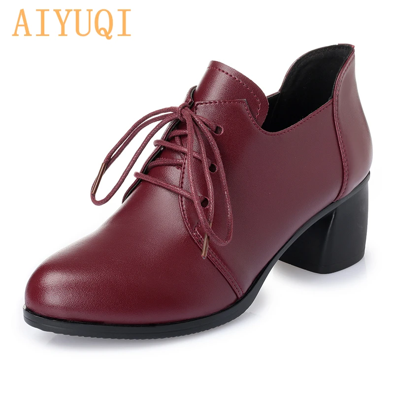AIYUQI 2019 New Women Genuine leather shoes Heel Casual Shoes Lace Up Womens Shoes Retro Brogues Fashion spring femal shoes
AIYUQI 2019 New Women Genuine leather shoes Heel Casual Shoes Lace Up Womens Shoes Retro Brogues Fashion spring femal shoes