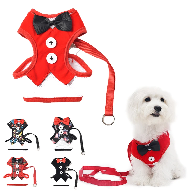 Cat Dog Harness Vest with Leash Bowtie Adjustable Suit Tuxedo Cute Bowknot Cat Harness Small for Cats Kitten Puppy
Cat Dog Harness Vest with Leash Bowtie Adjustable Suit Tuxedo Cute Bowknot Cat Harness Small for Cats Kitten Puppy