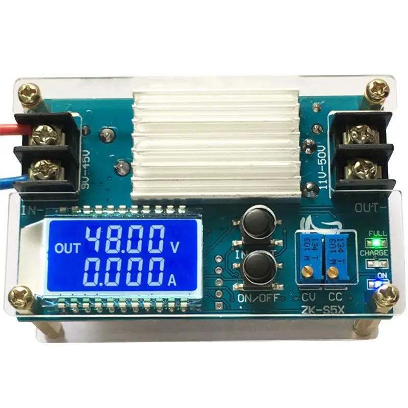 DC 10-50V Boost Voltage Constant Current 5A Power Supply Module DC-DC Battery Charging LCD Display
DC 10-50V Boost Voltage Constant Current 5A Power Supply Module DC-DC Battery Charging LCD Display