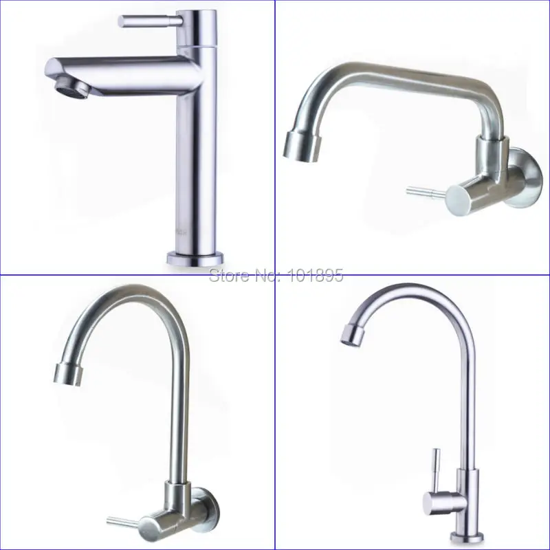 High Quality SUS304 Stainless Steel Cold Water Tap for Basin and Kitchen Sink X8802
High Quality SUS304 Stainless Steel Cold Water Tap for Basin and Kitchen Sink X8802