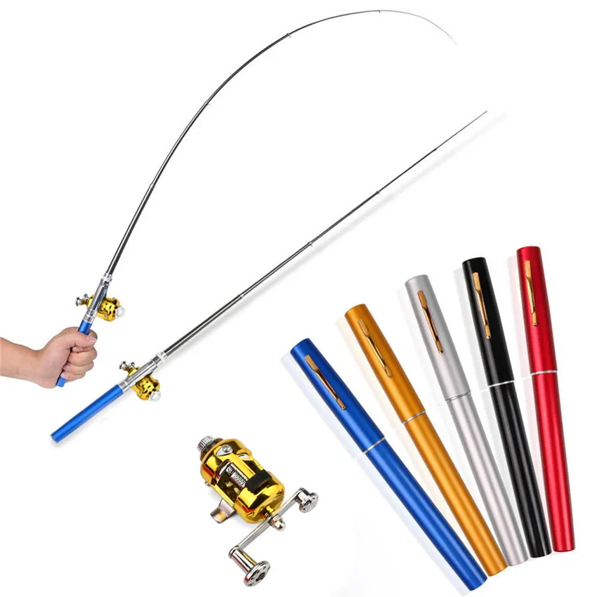 5 Colors Fishing Rod Mini Telescopic Portable Pocket Fish Pen Shape Aluminum Alloy Fishing AccessoriesRod Pole Reel Wheel M20
5 Colors Fishing Rod Mini Telescopic Portable Pocket Fish Pen Shape Aluminum Alloy Fishing AccessoriesRod Pole Reel Wheel M20