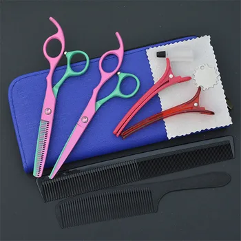 Purple Dragon 6 inch Green and Pink Professional Barber Japanese 440c Shears Hair Thinning Clippers Good Hair Cutting Scissors
Purple Dragon 6 inch Green and Pink Professional Barber Japanese 440c Shears Hair Thinning Clippers Good Hair Cutting Scissors