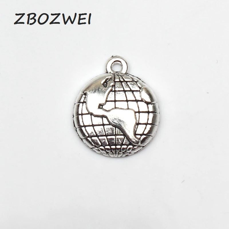 6pcs Charms globe earth 19*15mm Antique Tibetan Silver Pendant Accessories DIY Vintage bracelet Necklace Handmade
6pcs Charms globe earth 19*15mm Antique Tibetan Silver Pendant Accessories DIY Vintage bracelet Necklace Handmade