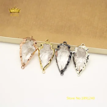 5pcs Natural Clear White Quartz Arrow Connectors,Plated Rose Gold,Silvery,Gun Black,Gold Bails Raw Crystals Crafts Necklace Bulk
5pcs Natural Clear White Quartz Arrow Connectors,Plated Rose Gold,Silvery,Gun Black,Gold Bails Raw Crystals Crafts Necklace Bulk