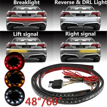 48/60 Inch 12V Flexible LED Strip Light Car Tailgate Light Bar Pickup Trailer Taillight Turn Signal Light Reverse Brake Light
48/60 Inch 12V Flexible LED Strip Light Car Tailgate Light Bar Pickup Trailer Taillight Turn Signal Light Reverse Brake Light