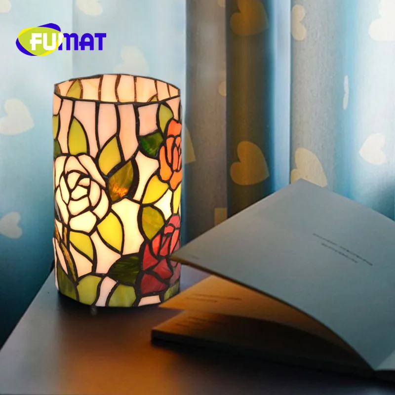 FUMAT led Night Light Tiffany Rose Cylinder Stained Glass lustre handmade Creative led light for bedroom bedside Lamp
FUMAT led Night Light Tiffany Rose Cylinder Stained Glass lustre handmade Creative led light for bedroom bedside Lamp