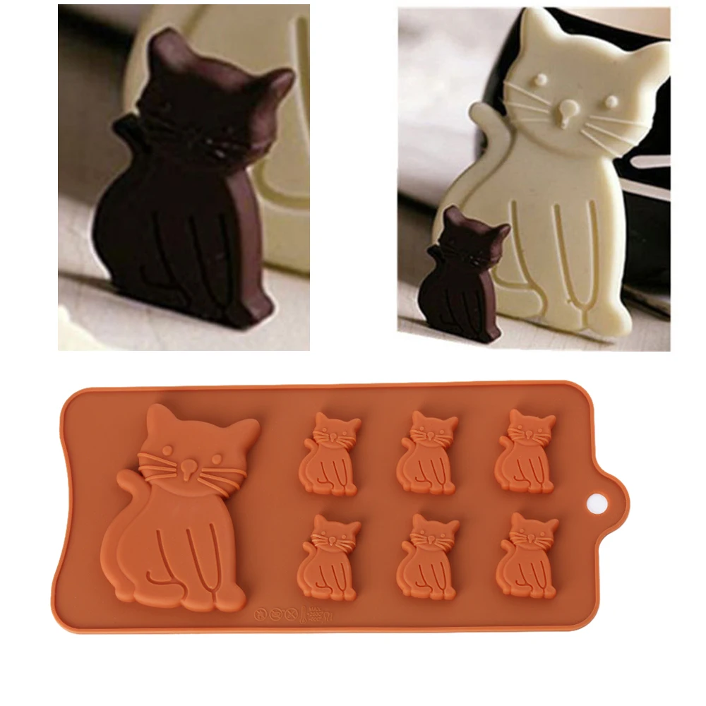 1PC New Lovely Cat Kitten Shape Chocolate or Brown Silicone Mold Pastry Baking Tray Sugarcraft Fondant Cake Decoration Mould
1PC New Lovely Cat Kitten Shape Chocolate or Brown Silicone Mold Pastry Baking Tray Sugarcraft Fondant Cake Decoration Mould