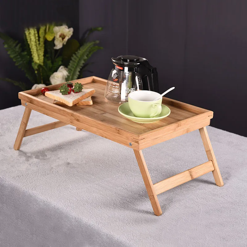 Image Bamboo Notebook Computer Desk Simple Dormitory Small Study Book Folding Table Tea Diningtable Friendly Multi purpose Furniture