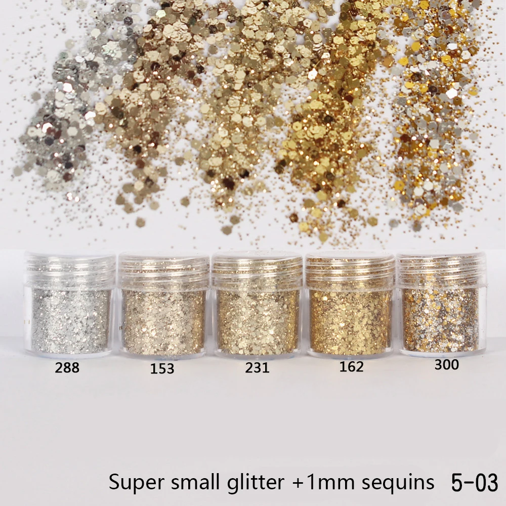 5 bottles/set Champagne Silver Color Nail Glitter Powder Mixed Nail Art Decorations Nail Sparkles Makeup Glitter Dust Nail Set
5 bottles/set Champagne Silver Color Nail Glitter Powder Mixed Nail Art Decorations Nail Sparkles Makeup Glitter Dust Nail Set