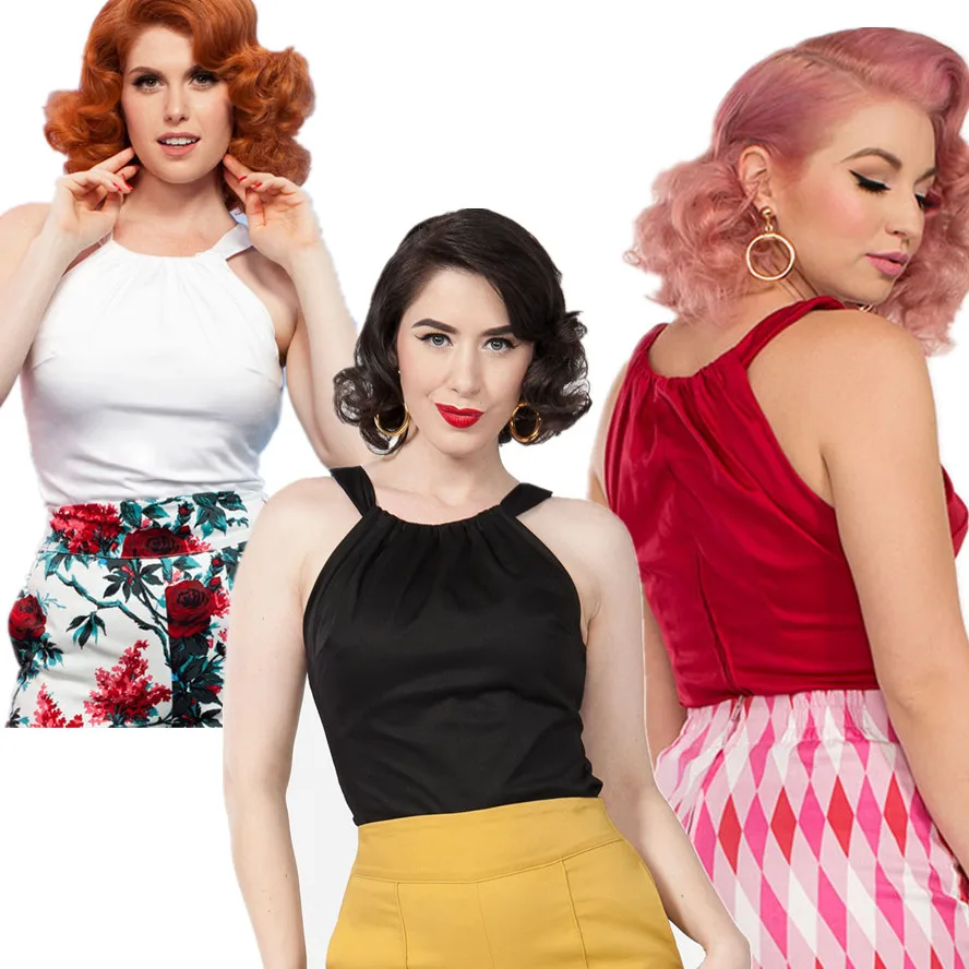35- women vintage inspired pinup harley top in 3 colors plus size shirt fitted tank crop tops front and back darting camisetas
35- women vintage inspired pinup harley top in 3 colors plus size shirt fitted tank crop tops front and back darting camisetas