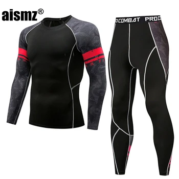 Aismz New mma rashgard Long Sleeve Fitness Set Tights Men's Compression Elasticity Quick Dry Breath Tactical Men's T-Shirt Sets
Aismz New mma rashgard Long Sleeve Fitness Set Tights Men's Compression Elasticity Quick Dry Breath Tactical Men's T-Shirt Sets