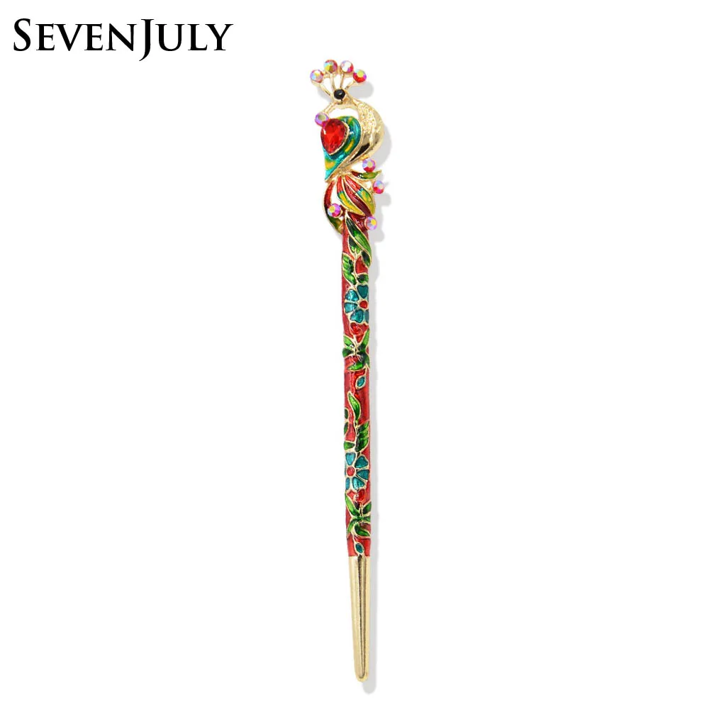 Crystal Rhinestone Peacock Hair Stick Women Enamel Flower Headwear Hair Accessory Fashion Jewelry
Crystal Rhinestone Peacock Hair Stick Women Enamel Flower Headwear Hair Accessory Fashion Jewelry