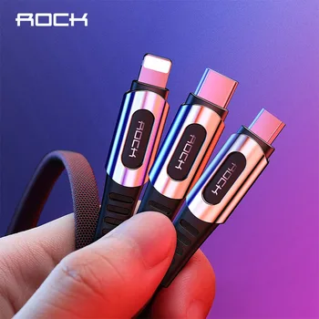 ROCK 3in1 USB Cable for iPhone XS MAX XR X 8 7 6 Cable Micro USB Type C Cable for Samsung S10 S9 Fast Charging 3.6A Charger Cord
ROCK 3in1 USB Cable for iPhone XS MAX XR X 8 7 6 Cable Micro USB Type C Cable for Samsung S10 S9 Fast Charging 3.6A Charger Cord