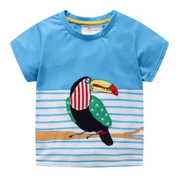 Jumping meters Cartoon Bird Applique T shirts for Baby Boys Girls Clothing Cotton Summer Children Tees Tops Short Sleeve Tshirts
Jumping meters Cartoon Bird Applique T shirts for Baby Boys Girls Clothing Cotton Summer Children Tees Tops Short Sleeve Tshirts