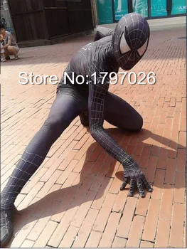 Full body lycra spandex superhero suits amazing black spiderman pattern zentai suits halloween costumes
Full body lycra spandex superhero suits amazing black spiderman pattern zentai suits halloween costumes