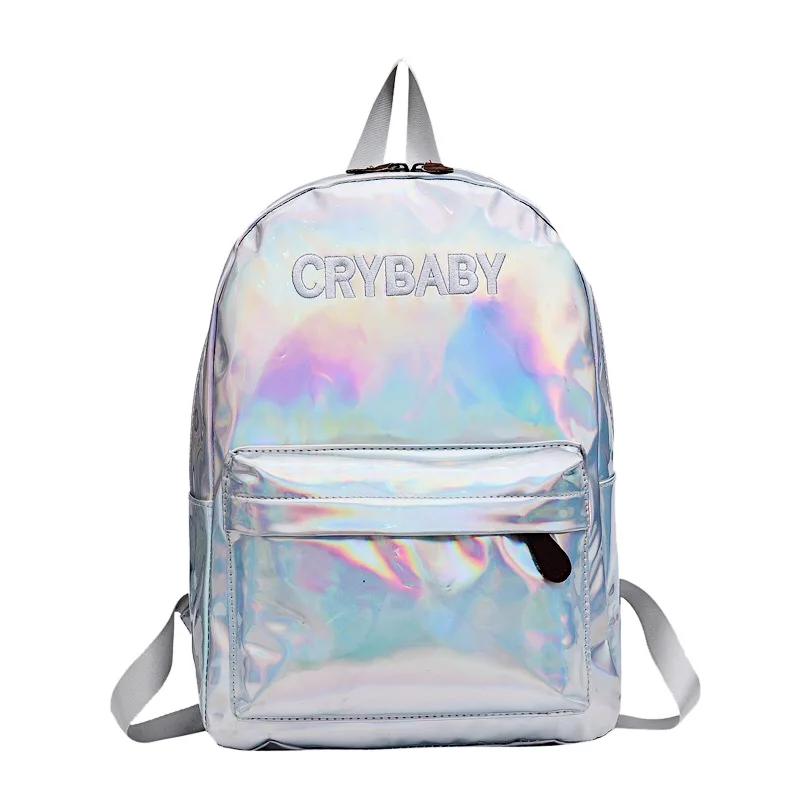 Men Street Hip Popular Holographic Women Backpack Letters Laser Hologram PU Girls Shoulder School Backpacks Mochila Feminina
Men Street Hip Popular Holographic Women Backpack Letters Laser Hologram PU Girls Shoulder School Backpacks Mochila Feminina