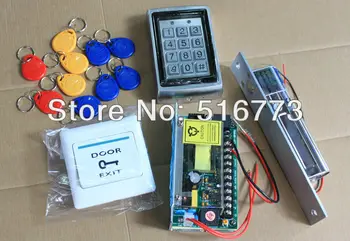 RFID Proximity Card Door Access Control System with lock, power supply, cards GB-AC8612
RFID Proximity Card Door Access Control System with lock, power supply, cards GB-AC8612