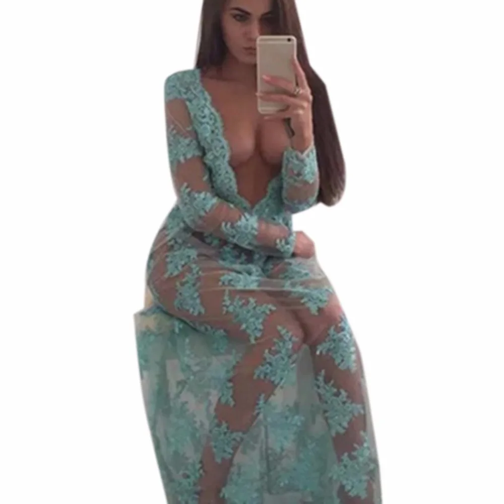 summer dres 2017 Fashion Women See Through Lace Mesh Long Sleeve Casual Evening party dresses Long Maxi Dress vestidos femininos
summer dres 2017 Fashion Women See Through Lace Mesh Long Sleeve Casual Evening party dresses Long Maxi Dress vestidos femininos