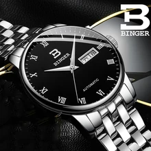 BINGER Automatic Mechanical Watches Men Top Brand Luxury Business Waterproof Stainless Steel Male Clock Relogio Masculino
BINGER Automatic Mechanical Watches Men Top Brand Luxury Business Waterproof Stainless Steel Male Clock Relogio Masculino