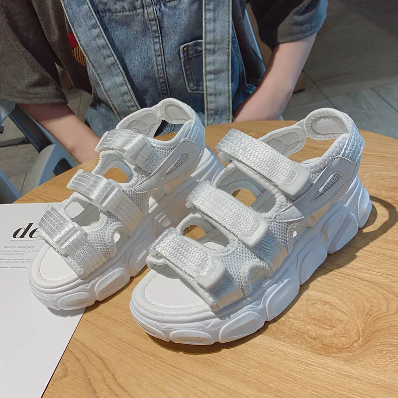 Summer Women Sandals Buckle Design Black White Platform Sandals Comfortable Women Thick Sole Casual Shoes
Summer Women Sandals Buckle Design Black White Platform Sandals Comfortable Women Thick Sole Casual Shoes