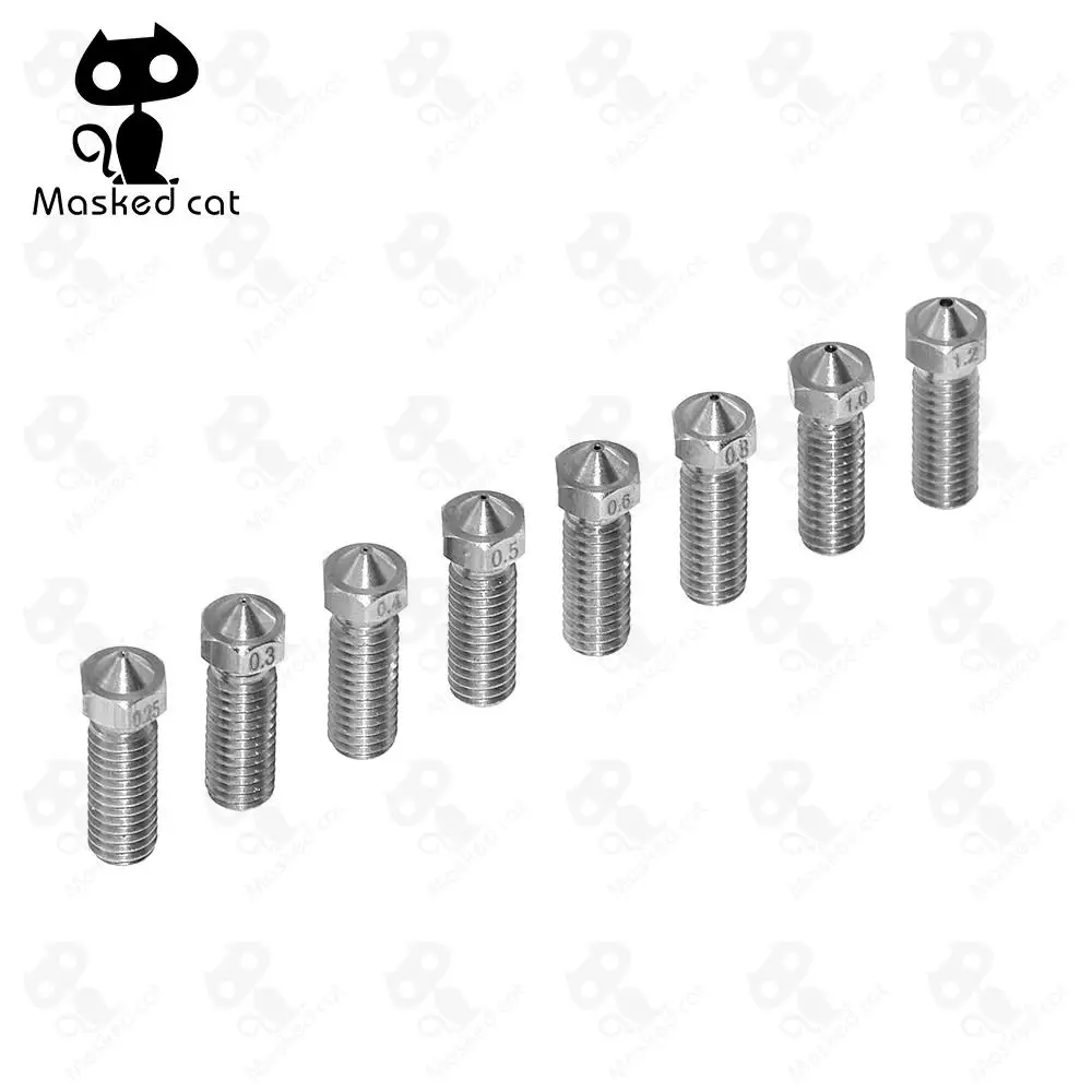 3D Printer psrts Volcano Nozzle Extra Lengthen Extruder Stainless Steel M6 Nozzle All Metal 0.2-1.2mm For 1.75mm
3D Printer psrts Volcano Nozzle Extra Lengthen Extruder Stainless Steel M6 Nozzle All Metal 0.2-1.2mm For 1.75mm