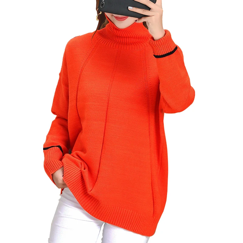 Autumn and winter cashmere sweater female lazy loose short high collar pullover wool sweater large size
Autumn and winter cashmere sweater female lazy loose short high collar pullover wool sweater large size