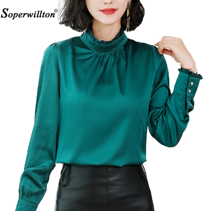Blouse Women Shirts for Office Lady Work Ladies Tops Shirt O-Neck Long-Sleeve Autumn Casual Silk Blouses Loose Plus Size M-3XL
Blouse Women Shirts for Office Lady Work Ladies Tops Shirt O-Neck Long-Sleeve Autumn Casual Silk Blouses Loose Plus Size M-3XL