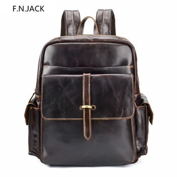 F.N.JACK Retro Genuine Leather men backpack large capacity outdoor travel back pack casual men's bag wholesale laptop bagpack
F.N.JACK Retro Genuine Leather men backpack large capacity outdoor travel back pack casual men's bag wholesale laptop bagpack