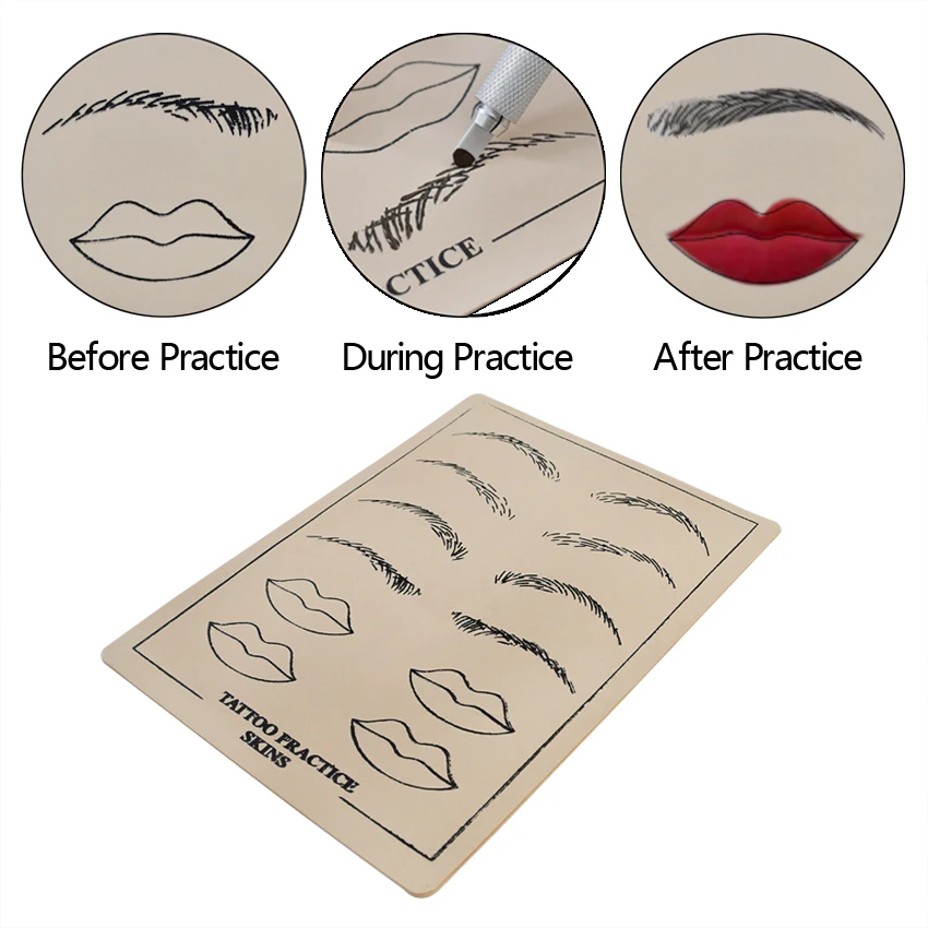 Tattoo Eyebrow Lip Tattoo Practice Skin 10pcs Rubber Skin Professional Permanent Makeup Microblading Tattoo Supply Accessories
Tattoo Eyebrow Lip Tattoo Practice Skin 10pcs Rubber Skin Professional Permanent Makeup Microblading Tattoo Supply Accessories