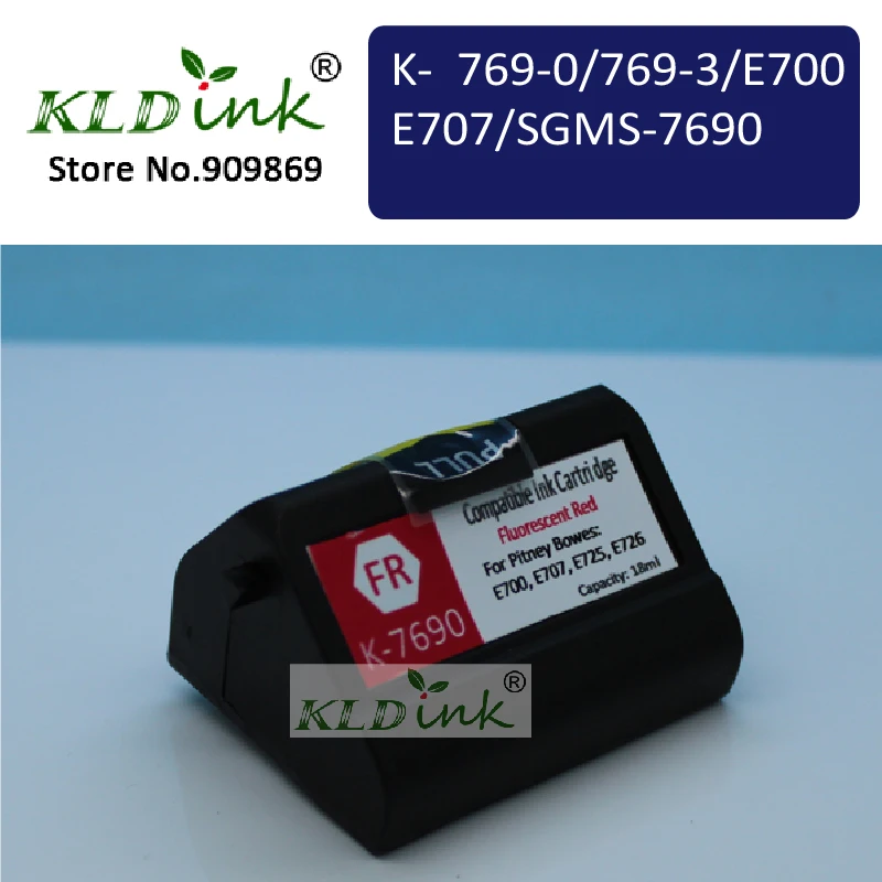 Compatible Fluorescent Red 769-0 Postage Meter Ink for Pitney Bowes E700 E725 E726, E74092-001, PersonalPost Postage Meters
Compatible Fluorescent Red 769-0 Postage Meter Ink for Pitney Bowes E700 E725 E726, E74092-001, PersonalPost Postage Meters
