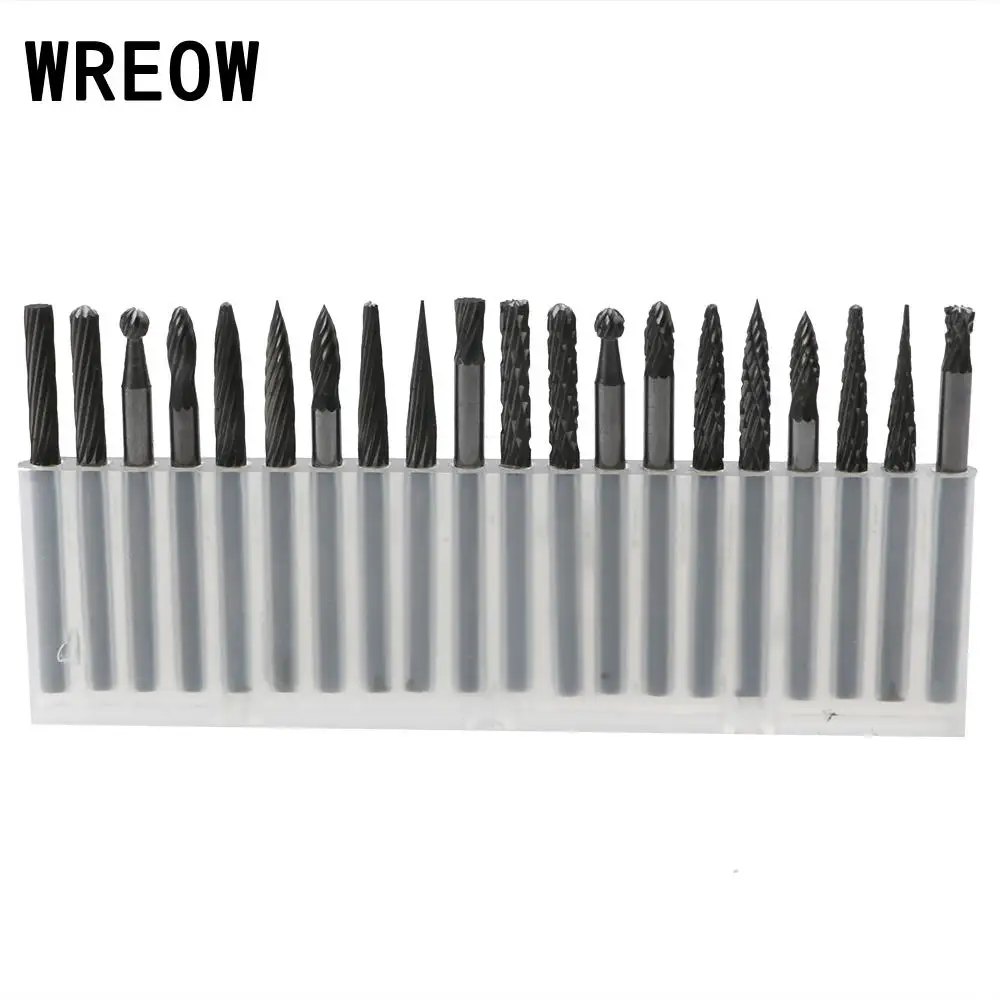 20pcs 3mm Shank Tungsten Steel Solid Carbide Burrs Grinder Rotary Cutter Files Tool Woodworking Wood Milling Carving Tool
20pcs 3mm Shank Tungsten Steel Solid Carbide Burrs Grinder Rotary Cutter Files Tool Woodworking Wood Milling Carving Tool