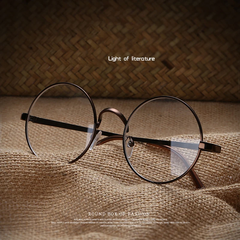 Excellent Classic Metal Round Frame Glasses Trendy Fashion Transparent Without Degree Eyeglasses Women Men Casual Eyewear Frames
Excellent Classic Metal Round Frame Glasses Trendy Fashion Transparent Without Degree Eyeglasses Women Men Casual Eyewear Frames