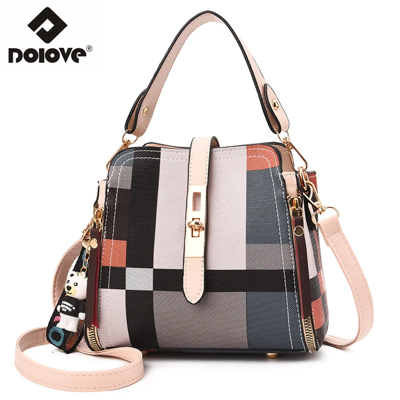 DOLOVE 2019 Fashion New Style Women's Bag, Stitching Leather Messenger Bag, One Shoulder Diagonal Handbag
DOLOVE 2019 Fashion New Style Women's Bag, Stitching Leather Messenger Bag, One Shoulder Diagonal Handbag