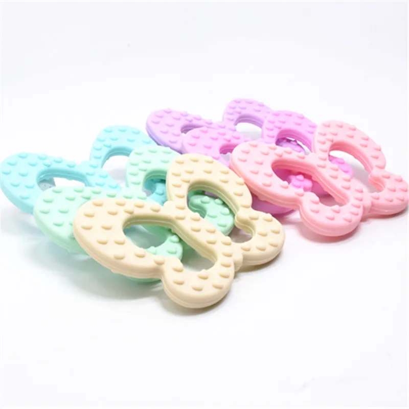 10 PCS BPA Free Safe Natual Silicone Butterfly Teether Chewable Nursing Baby Dummy Jewelry Animal Teether Toy Accessories
10 PCS BPA Free Safe Natual Silicone Butterfly Teether Chewable Nursing Baby Dummy Jewelry Animal Teether Toy Accessories