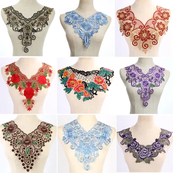 1piece Multicolors Embroidered Lace Neckline Collar Motif Applique Venise Patches for Fashion Design
1piece Multicolors Embroidered Lace Neckline Collar Motif Applique Venise Patches for Fashion Design
