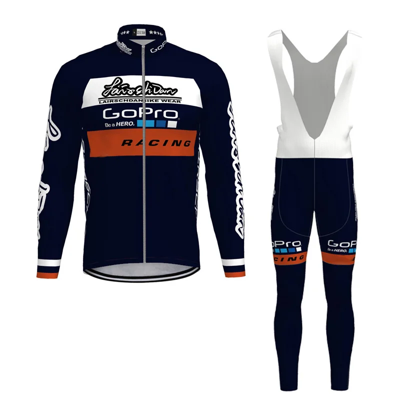 Фото SPTGRVO LairschDan 2021 Cycling Clothing Set Autumn Long Sleeve MTB Bike Jersey Ropa Maillot Hombre Bicycle Clothes Wear | Спорт и