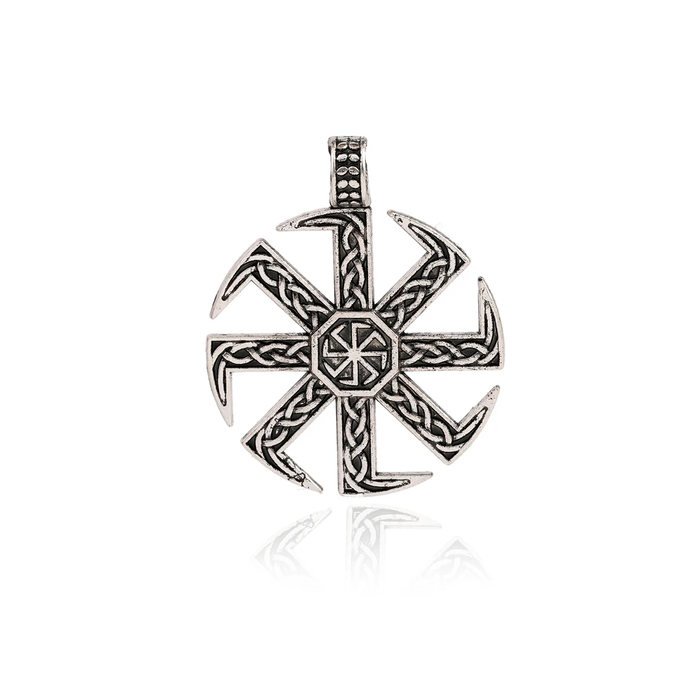Slavic Kolovrat Symbol Pendant Classic Ethnic Women Vintage Charm Accessories Metal Tags Jewelry
Slavic Kolovrat Symbol Pendant Classic Ethnic Women Vintage Charm Accessories Metal Tags Jewelry