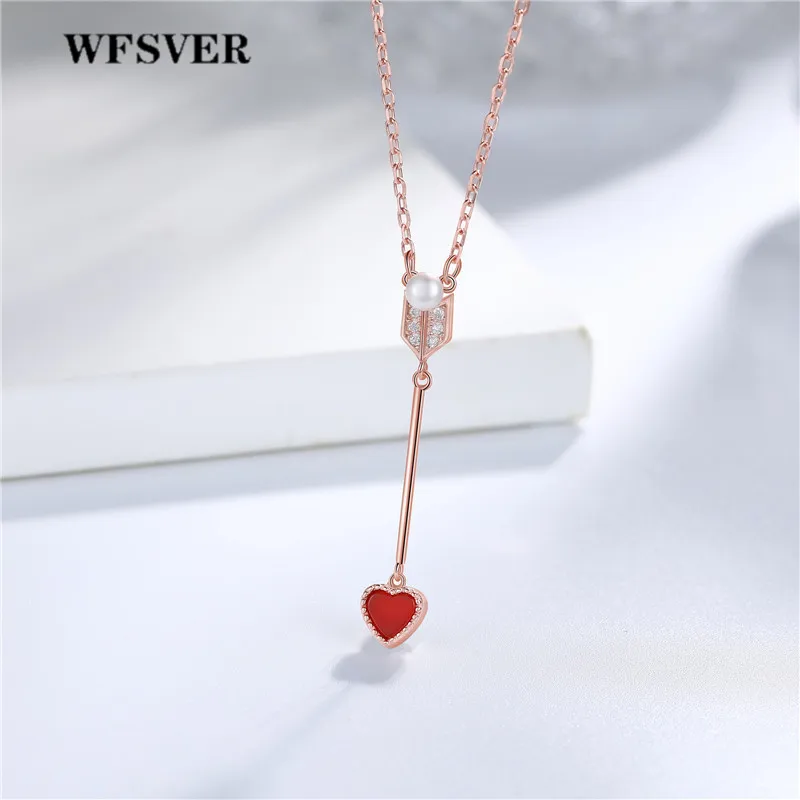 WFSVER 925 Sterling Silver Necklace For Women Y Type Love Arrow Shape With Crystal Pendant Necklace Korea Style Fine jewelry
WFSVER 925 Sterling Silver Necklace For Women Y Type Love Arrow Shape With Crystal Pendant Necklace Korea Style Fine jewelry