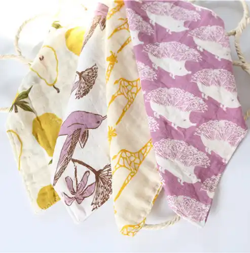 baby girl muslin cloths