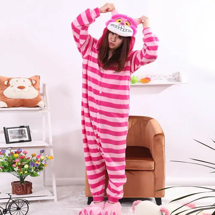 Kigurumi New Sleepsuit Cheshire Cat Pajamas Adult Onesie Animal Rompers Womens Jumpsuit Cartoon Cosplay Costumes Pyjama
Kigurumi New Sleepsuit Cheshire Cat Pajamas Adult Onesie Animal Rompers Womens Jumpsuit Cartoon Cosplay Costumes Pyjama