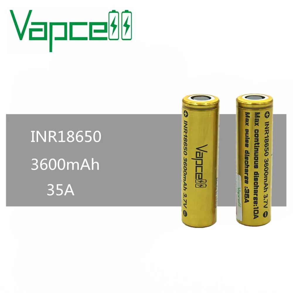 4pcs VAPCELL INR 18650 3600mAh 3.7V rechargeable HIGH POWER lithium battery continuous 35A vs keeppower smoke E-CIG IMR BATTERY
4pcs VAPCELL INR 18650 3600mAh 3.7V rechargeable HIGH POWER lithium battery continuous 35A vs keeppower smoke E-CIG IMR BATTERY