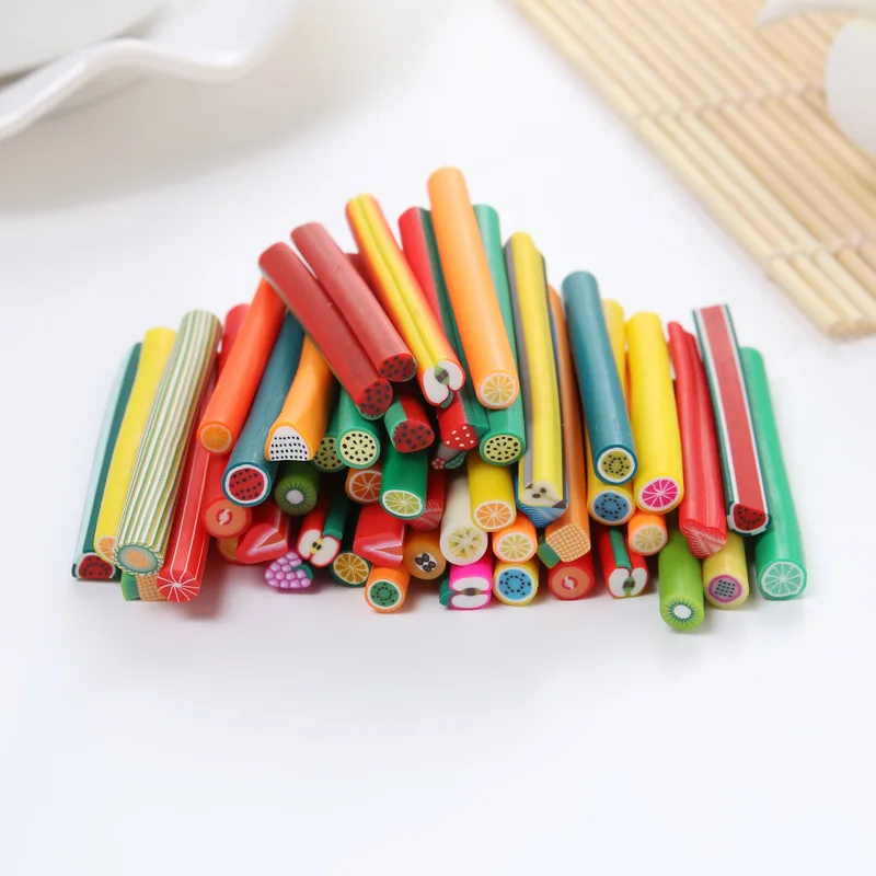 50Pc/lot Fimo Fruit Animals Heart Flower Slices For Slime Supplies Nail Art Decoration Clay Sticks Slimes Toys DIY Crafts 5*50mm
50Pc/lot Fimo Fruit Animals Heart Flower Slices For Slime Supplies Nail Art Decoration Clay Sticks Slimes Toys DIY Crafts 5*50mm