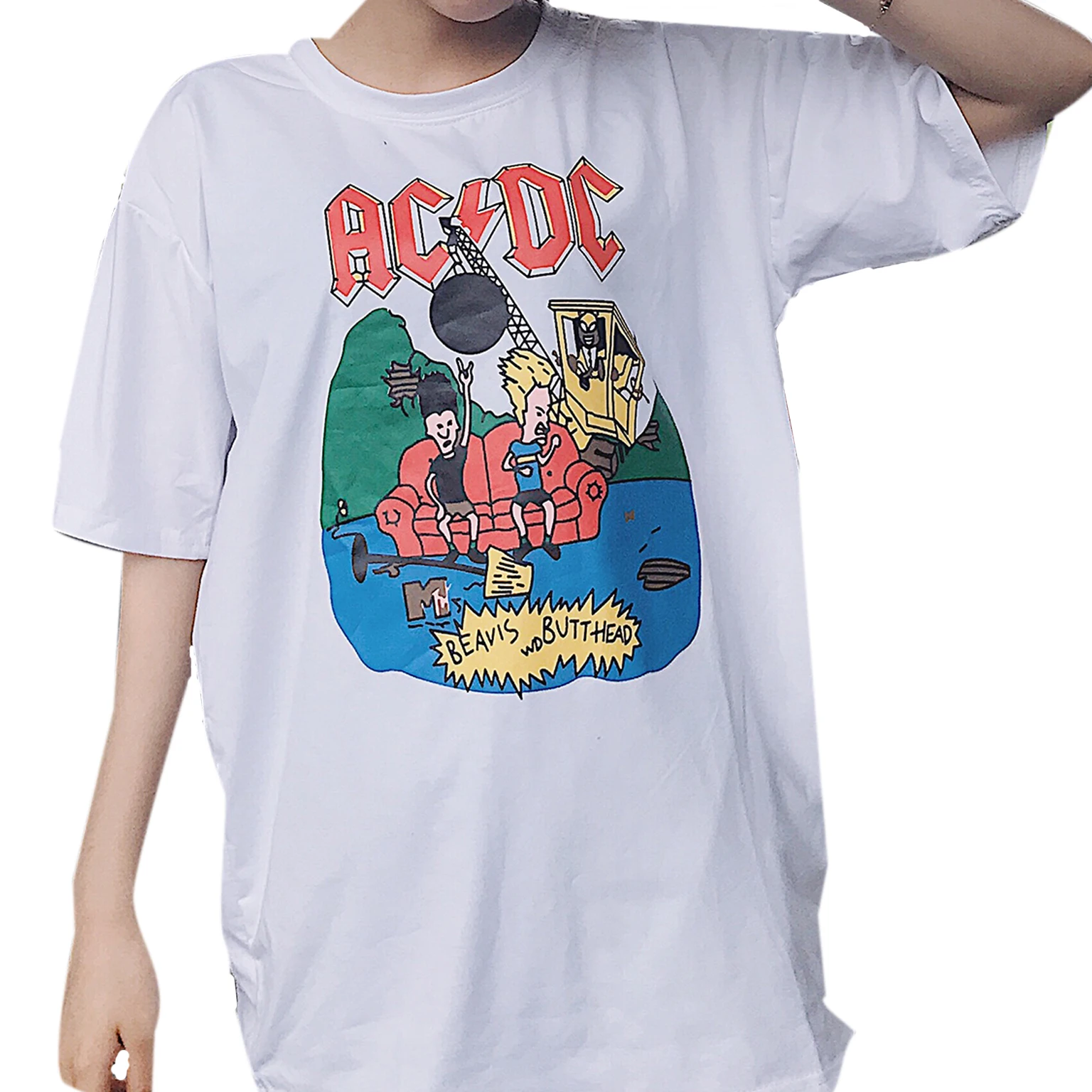 2017 Summer New Fashion Cute Cartoon Printed Halajuku Loose All Match Short Sleeve White Female T-shirts
2017 Summer New Fashion Cute Cartoon Printed Halajuku Loose All Match Short Sleeve White Female T-shirts