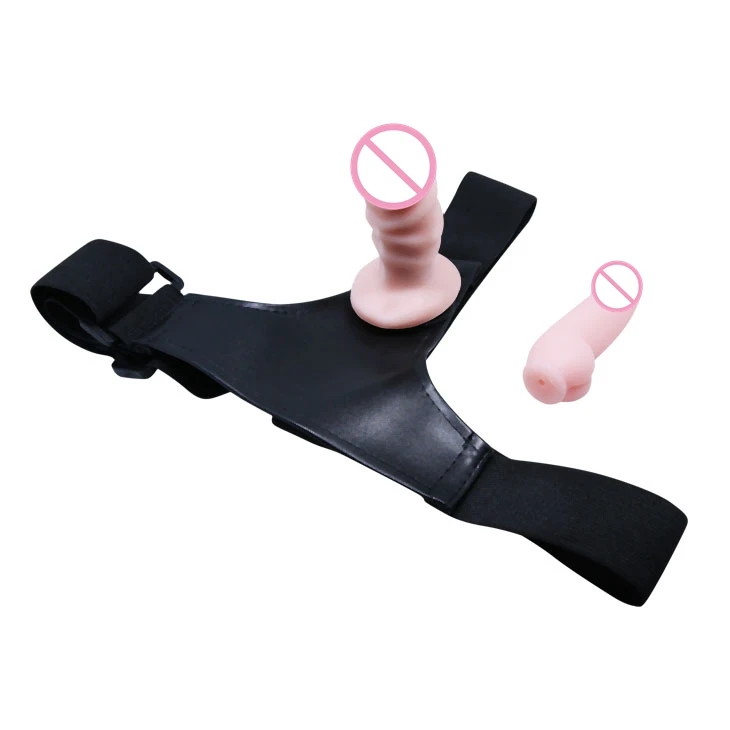 Two Small Size Penis Ultra Elastic Harness Strap on Dildo Gay Couples Sex Products for Anal Sex Toy 4