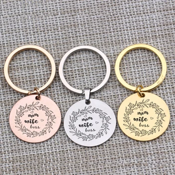 Mom Wife Engraved Key Chain Mother's Day Birthday Gift Women Fashion Pendant Keyring Stainless Steel Keychain Bag Charm
Mom Wife Engraved Key Chain Mother's Day Birthday Gift Women Fashion Pendant Keyring Stainless Steel Keychain Bag Charm
