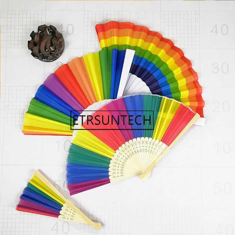 100pcs Rainbow Hand Held Folding Fan Silk Folding Hand Fan for Women Girl Wedding Party Favor and Gifts
100pcs Rainbow Hand Held Folding Fan Silk Folding Hand Fan for Women Girl Wedding Party Favor and Gifts