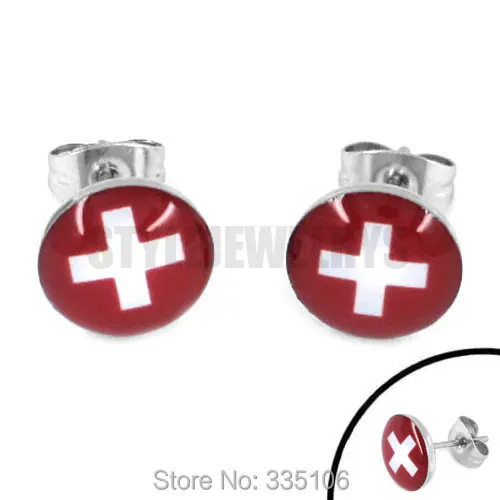 Free Shipping! Enamel Switzerland Flag Earrings 2014 World Cup Brazil Stainless Steel Jewelry Motor Earring Studs SJE370086
Free Shipping! Enamel Switzerland Flag Earrings 2014 World Cup Brazil Stainless Steel Jewelry Motor Earring Studs SJE370086