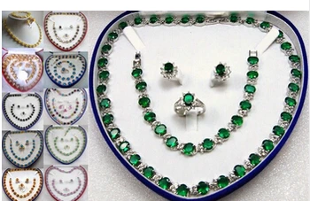 8 color-6*8mm pink/red/green/blue zircon 18KGP necklace sets >Wholesale Lovely Women's Wedding Jewelry
8 color-6*8mm pink/red/green/blue zircon 18KGP necklace sets >Wholesale Lovely Women's Wedding Jewelry