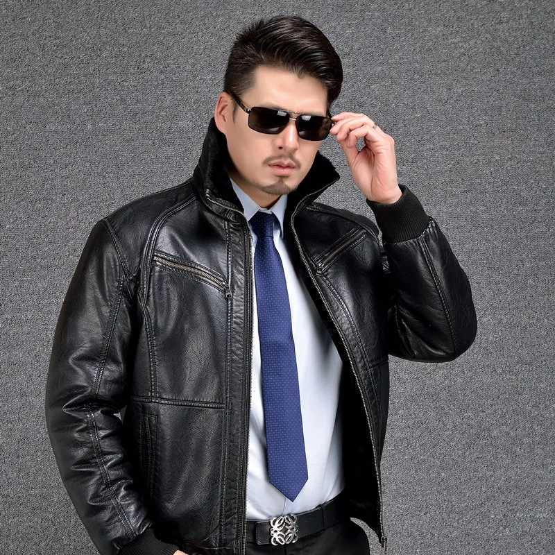 AIBIANOCEL Mens Winter Leather Jacket Thicken With Fur Warm Jaqueta De Couro Masculino Fur Collar Men PU Leather Jacket Biker
AIBIANOCEL Mens Winter Leather Jacket Thicken With Fur Warm Jaqueta De Couro Masculino Fur Collar Men PU Leather Jacket Biker